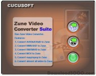 CUCUSOFT - DVD + Video to ZUNE Converter screenshot